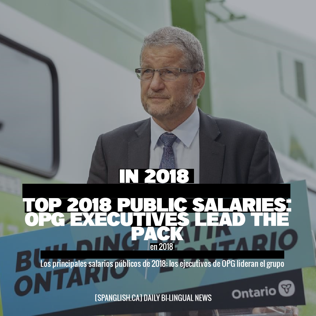 in 2018

Top 2018 Public Salaries: OPG Executives Lead the Pack