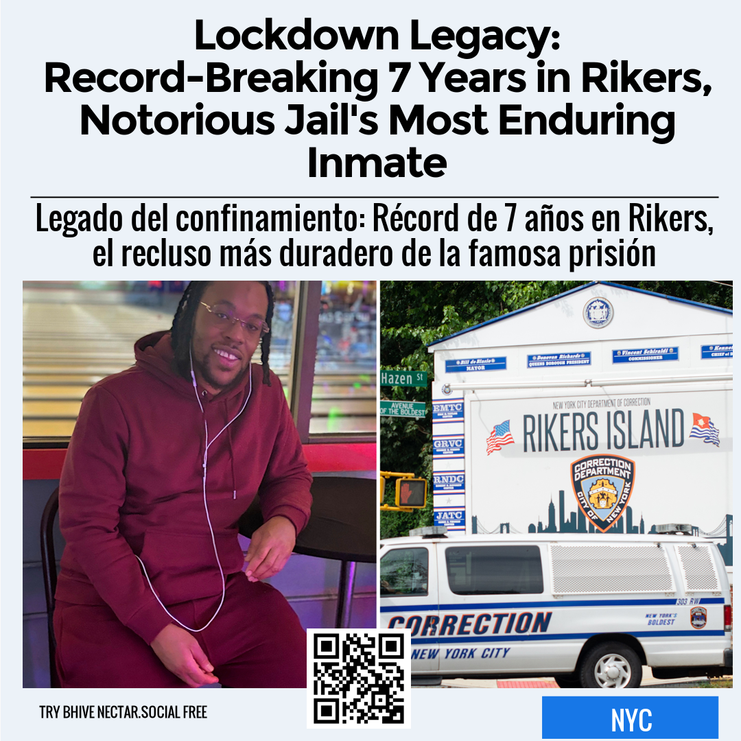 Lockdown Legacy: Record-Breaking 7 Years in Rikers, Notorious Jail's Most Enduring Inmate