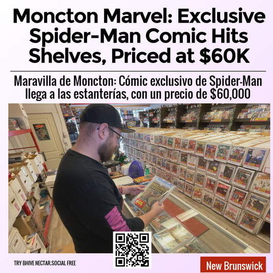 Moncton Marvel: Exclusive Spider-Man Comic Hits Shelves, Priced at $60K