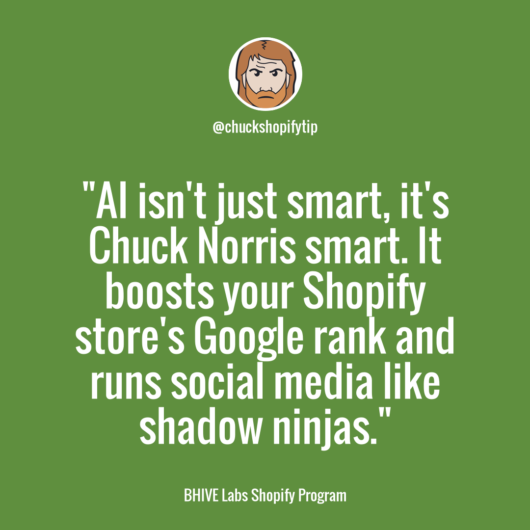 Skyrocket Shopify Sales, Chuck Norris Style: Automate SEO & Social Media With AI