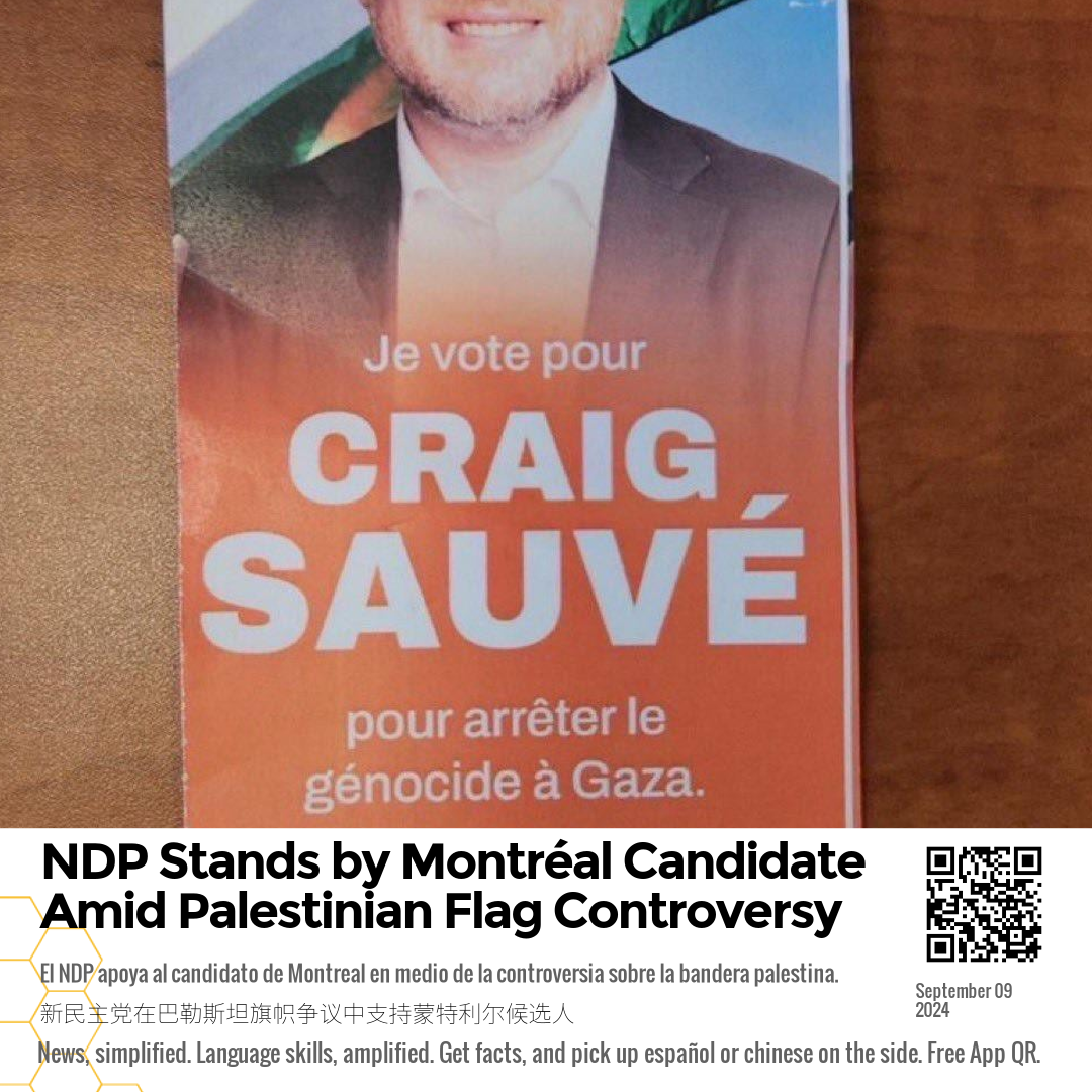 NDP Stands by Montréal Candidate Amid Palestinian Flag Controversy