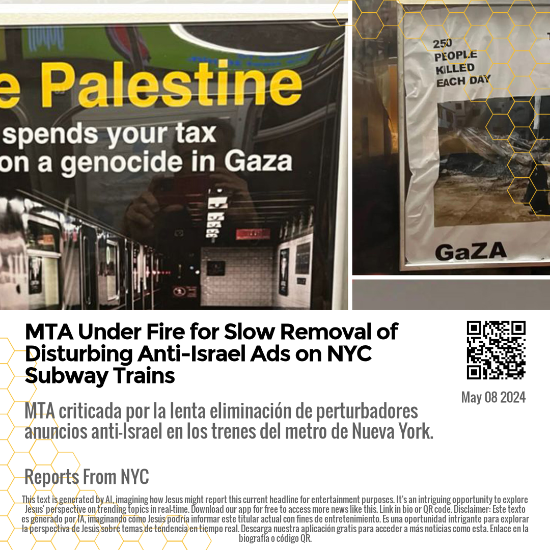MTA Under Fire for Slow Removal of Disturbing Anti-Israel Ads on NYC Subway Trains