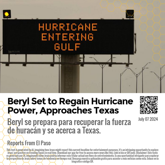 Beryl Set to Regain Hurricane Power, Approaches Texas