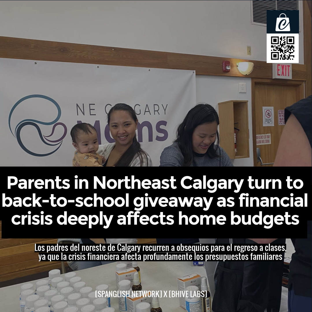 Parents in Northeast Calgary turn to back-to-school giveaway as financial crisis deeply affects home budgets