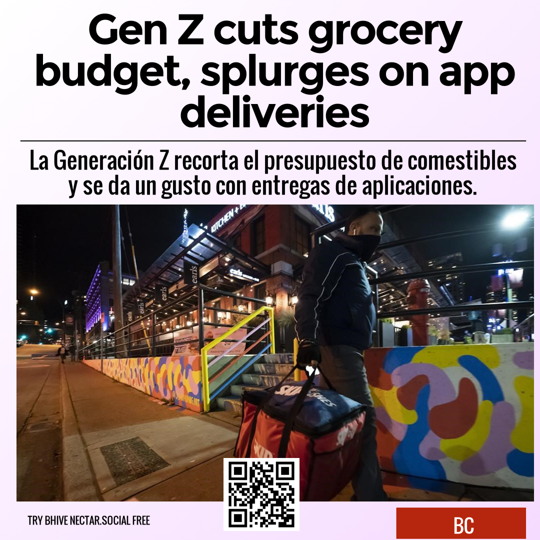 Gen Z cuts grocery budget, splurges on app deliveries