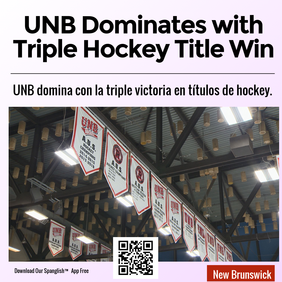 UNB Dominates with Triple Hockey Title Win