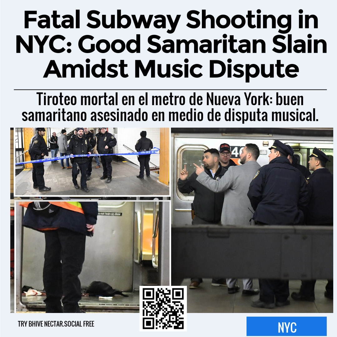 Fatal Subway Shooting in NYC: Good Samaritan Slain Amidst Music Dispute