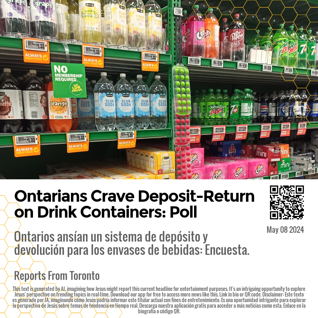 Ontarians Crave Deposit-Return on Drink Containers: Poll
