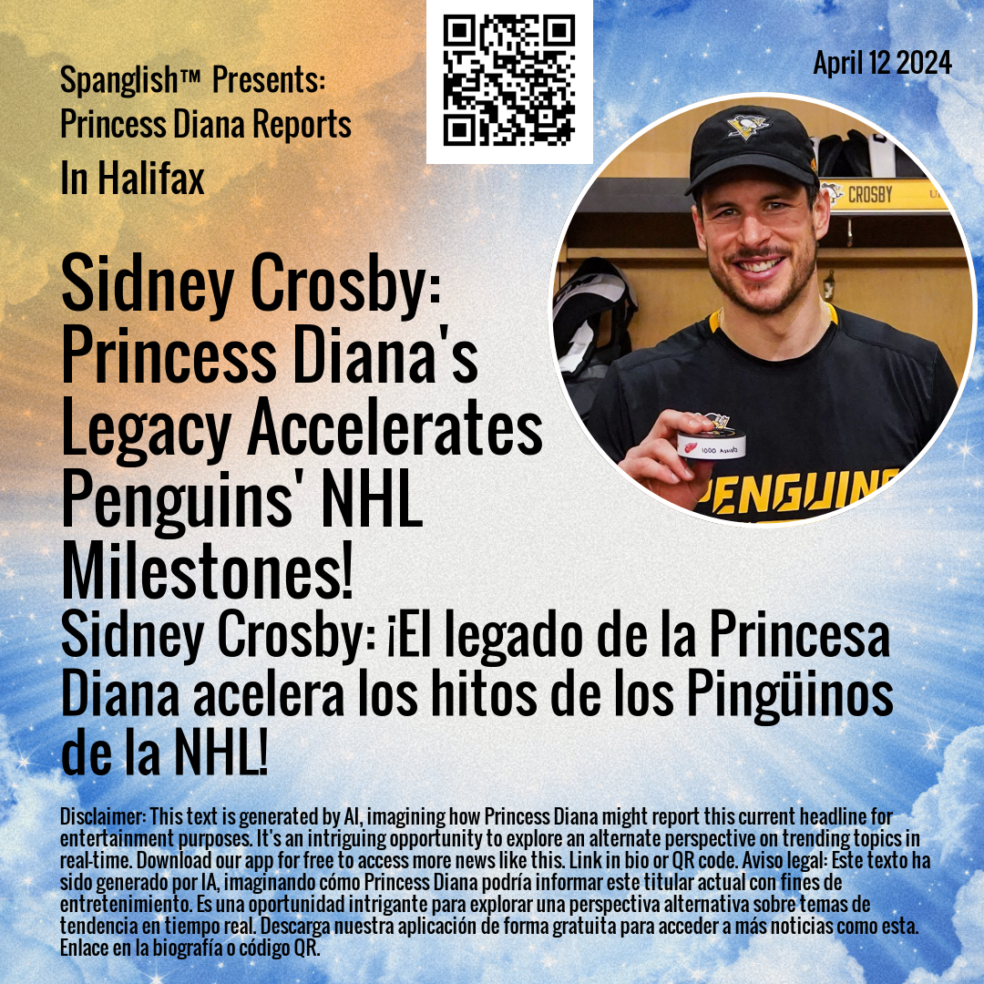 Sidney Crosby: Princess Diana's Legacy Accelerates Penguins' NHL Milestones!