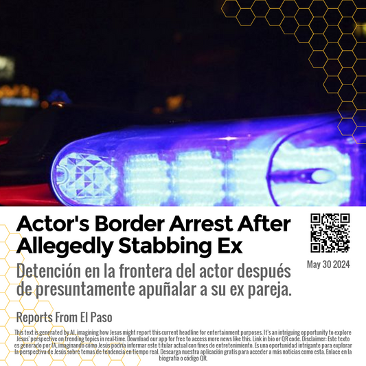 Actor's Border Arrest After Allegedly Stabbing Ex