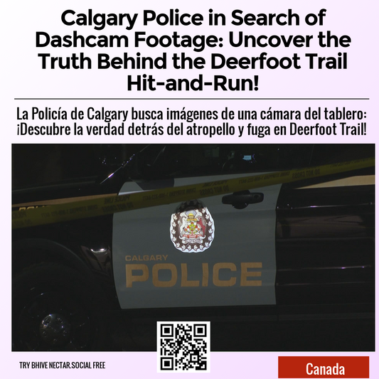 Calgary Police in Search of Dashcam Footage: Uncover the Truth Behind the Deerfoot Trail Hit-and-Run!