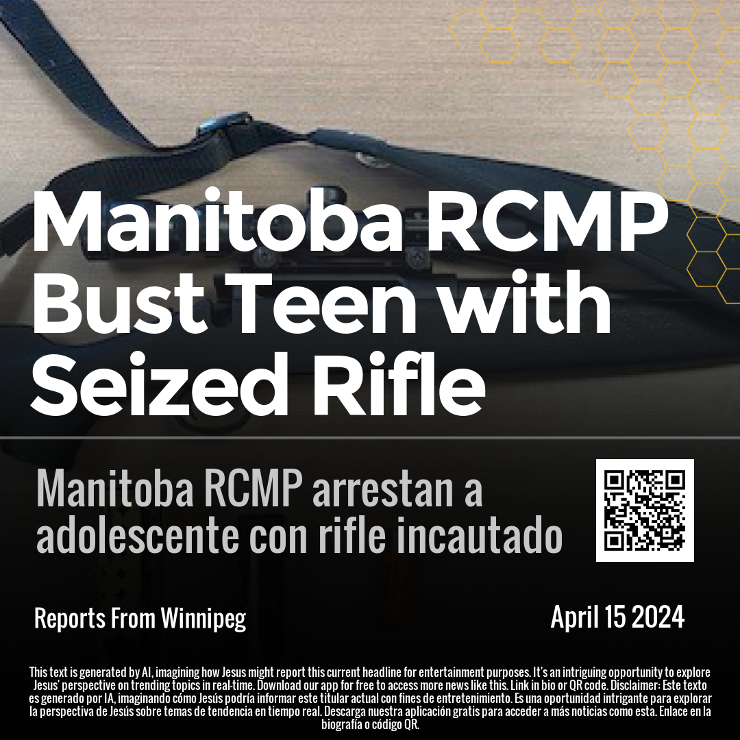 Manitoba RCMP Bust Teen with Seized Rifle