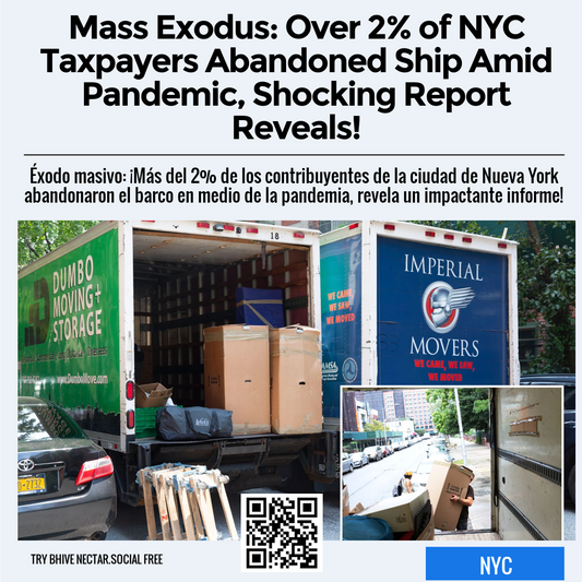 Mass Exodus: Over 2% of NYC Taxpayers Abandoned Ship Amid Pandemic, Shocking Report Reveals!