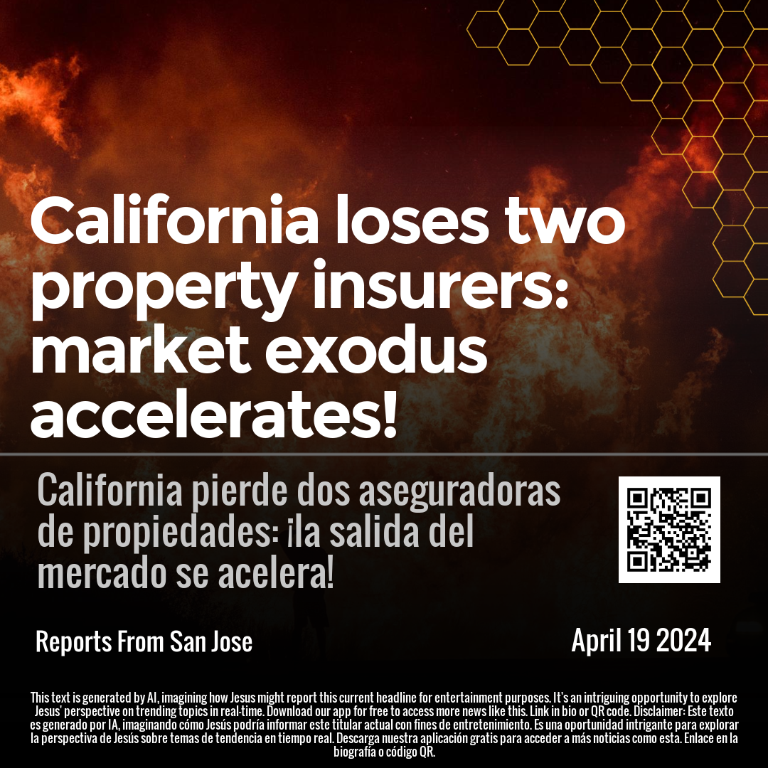 California loses two property insurers: market exodus accelerates!