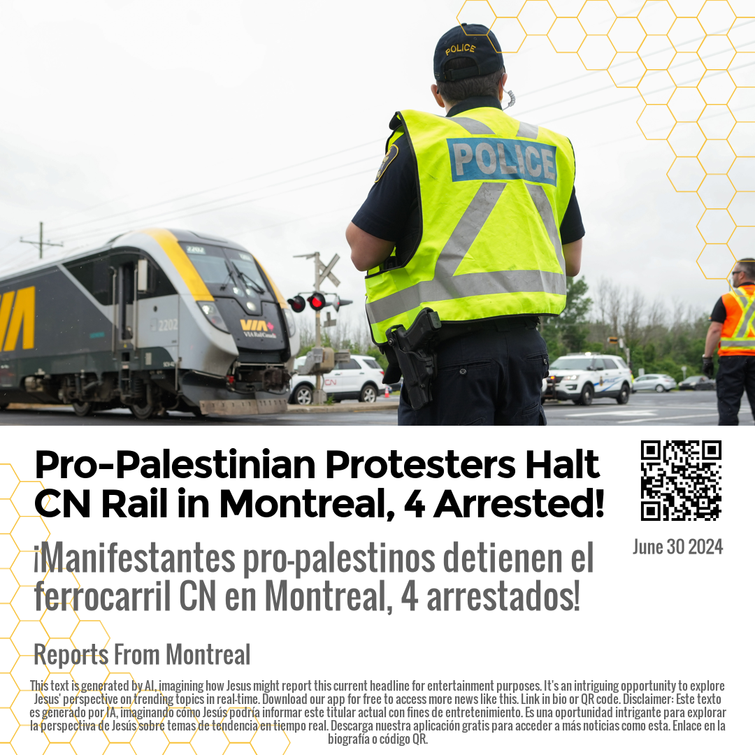 Pro-Palestinian Protesters Halt CN Rail in Montreal, 4 Arrested!
