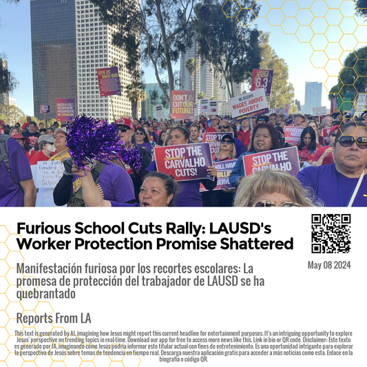 Furious School Cuts Rally: LAUSD's Worker Protection Promise Shattered