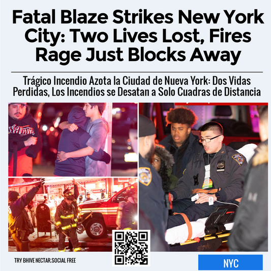 Fatal Blaze Strikes New York City: Two Lives Lost, Fires Rage Just Blocks Away