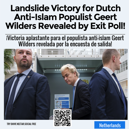 Landslide Victory for Dutch Anti-Islam Populist Geert Wilders Revealed by Exit Poll!