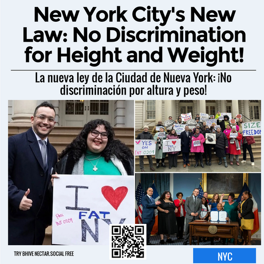 New York City's New Law: No Discrimination for Height and Weight!