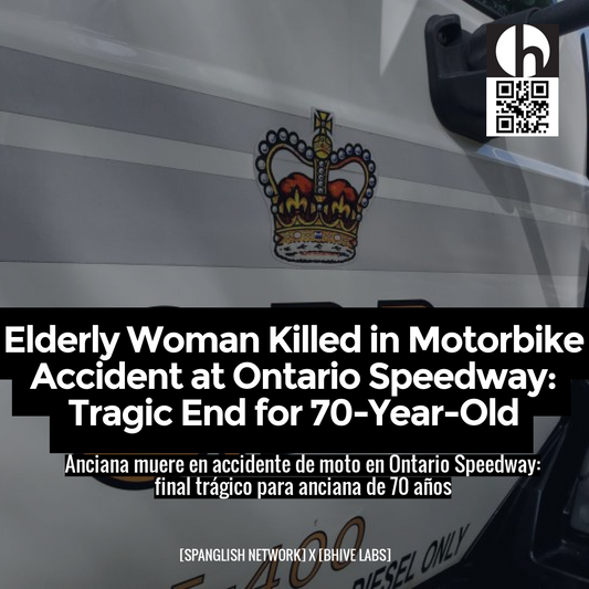 Elderly Woman Killed in Motorbike Accident at Ontario Speedway: Tragic End for 70-Year-Old