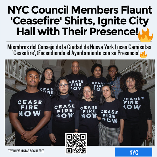 NYC Council Members Flaunt 'Ceasefire' Shirts, Ignite City Hall with Their Presence! 🔥