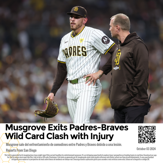 Musgrove Exits Padres-Braves Wild Card Clash with Injury