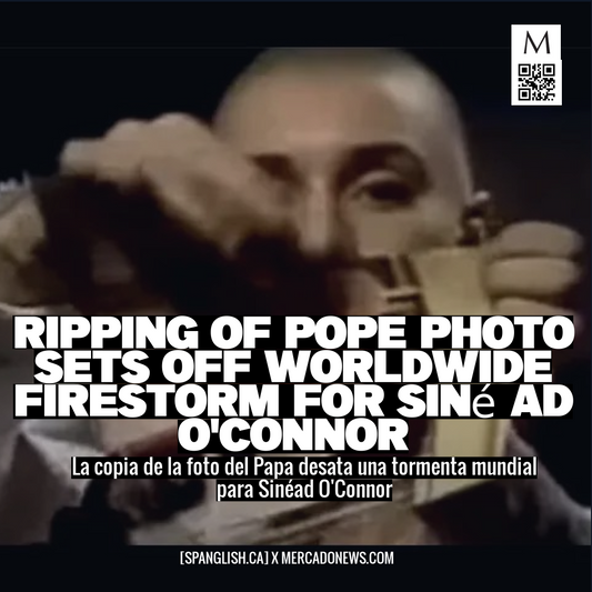 Ripping of Pope Photo Sets Off Worldwide Firestorm for Sinéad O'Connor