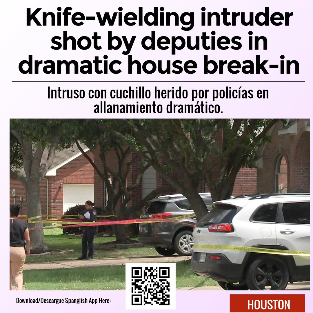 Knife-wielding intruder shot by deputies in dramatic house break-in