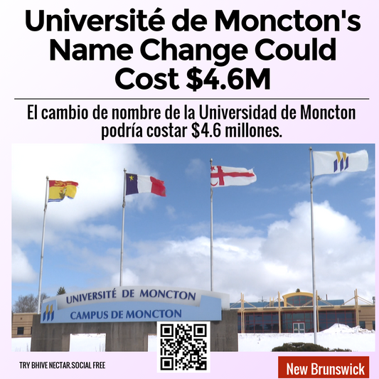 Université de Moncton's Name Change Could Cost $4.6M