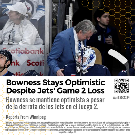 Bowness Stays Optimistic Despite Jets' Game 2 Loss