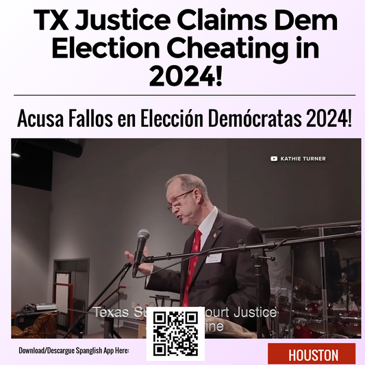 TX Justice Claims Dem Election Cheating in 2024!