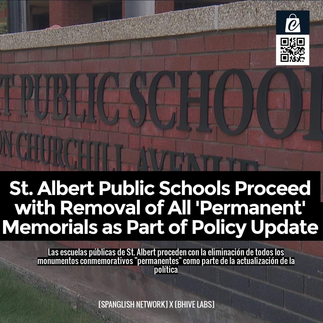 St. Albert Public Schools Proceed with Removal of All 'Permanent' Memorials as Part of Policy Update