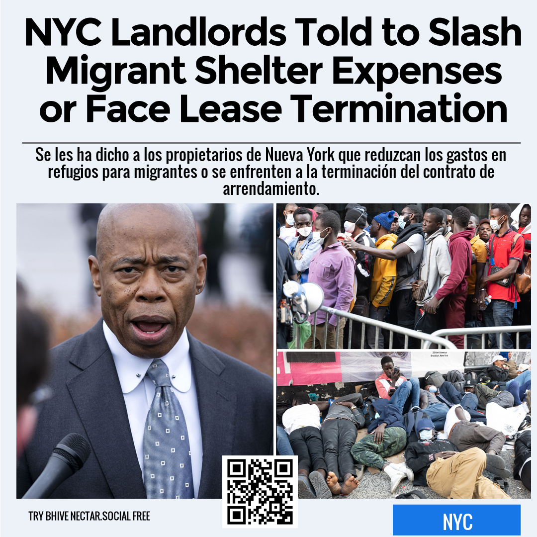 NYC Landlords Told to Slash Migrant Shelter Expenses or Face Lease Termination