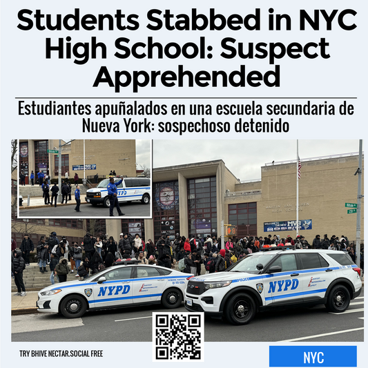 Students Stabbed in NYC High School: Suspect Apprehended