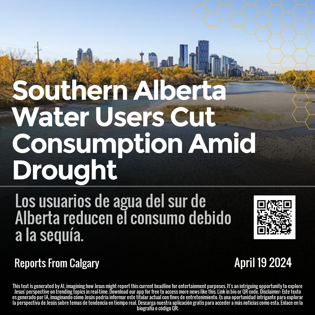 Southern Alberta Water Users Cut Consumption Amid Drought