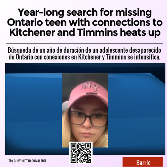 Year-long search for missing Ontario teen with connections to Kitchener and Timmins heats up