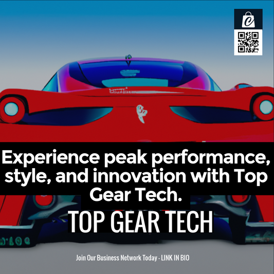 Experience peak performance, style, and innovation with Top Gear Tech.