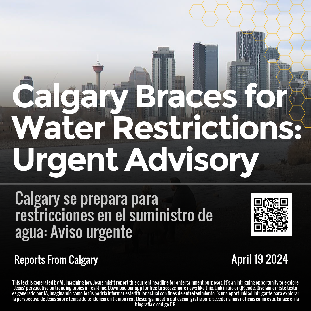 Calgary Braces for Water Restrictions: Urgent Advisory