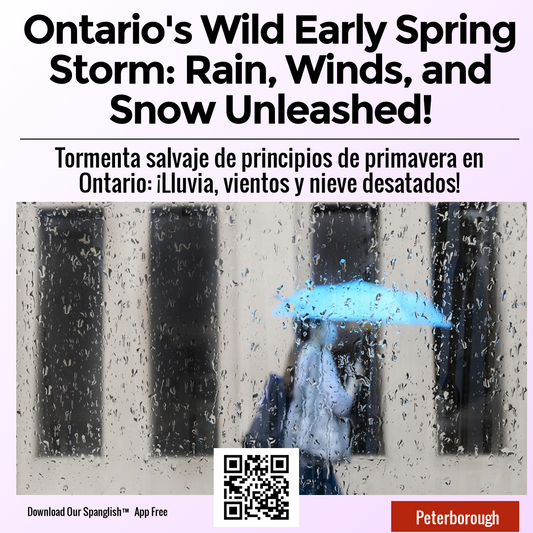 Ontario's Wild Early Spring Storm: Rain, Winds, and Snow Unleashed!