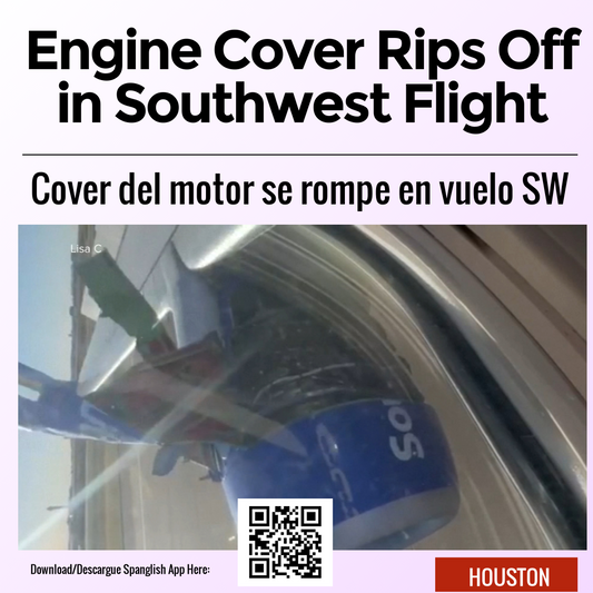 Engine Cover Rips Off in Southwest Flight