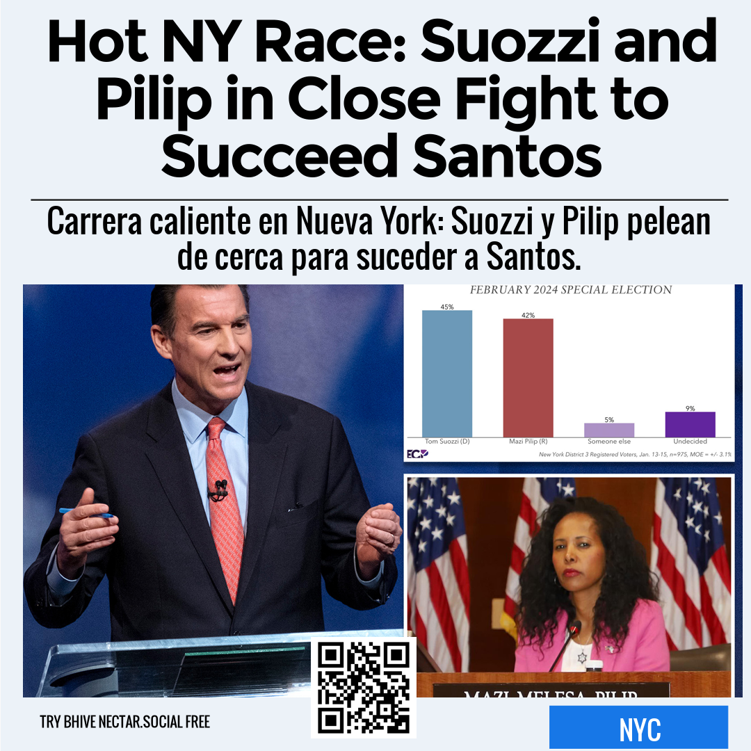 Hot NY Race: Suozzi and Pilip in Close Fight to Succeed Santos