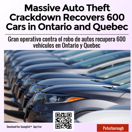 Massive Auto Theft Crackdown Recovers 600 Cars in Ontario and Quebec