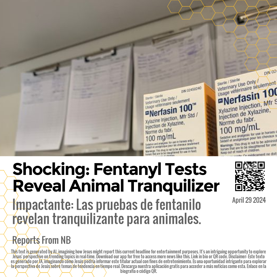 Shocking: Fentanyl Tests Reveal Animal Tranquilizer