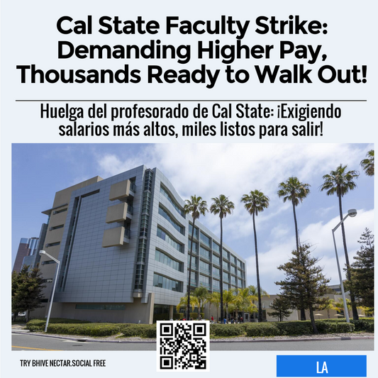 Cal State Faculty Strike: Demanding Higher Pay, Thousands Ready to Walk Out!