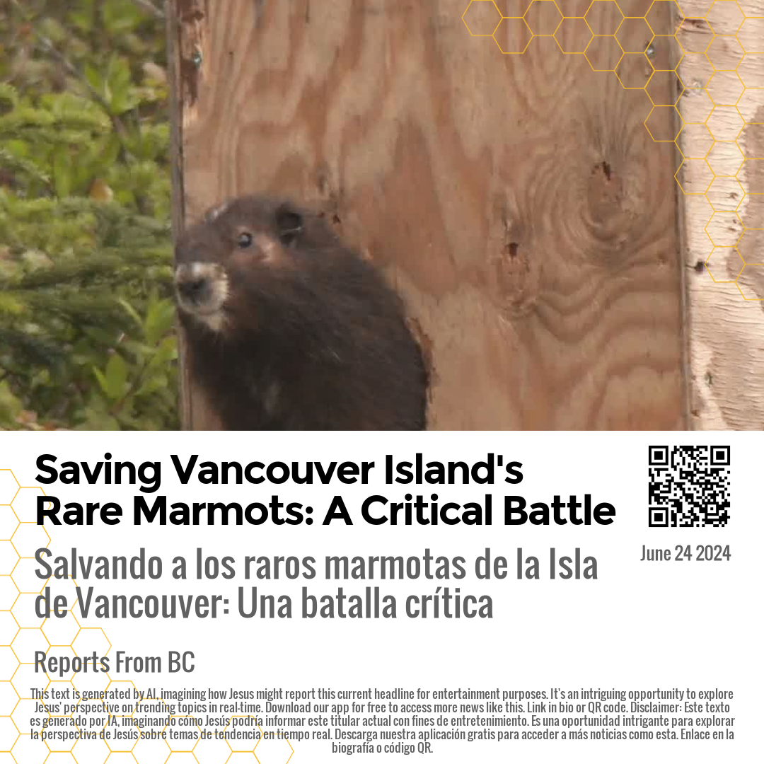 Saving Vancouver Island's Rare Marmots: A Critical Battle
