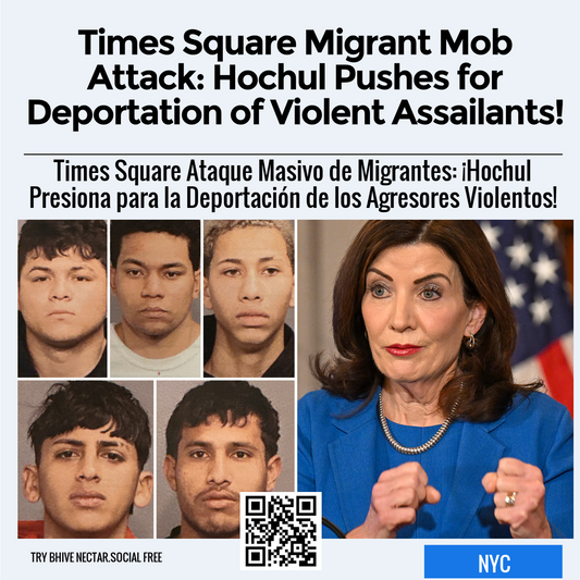 Times Square Migrant Mob Attack: Hochul Pushes for Deportation of Violent Assailants!