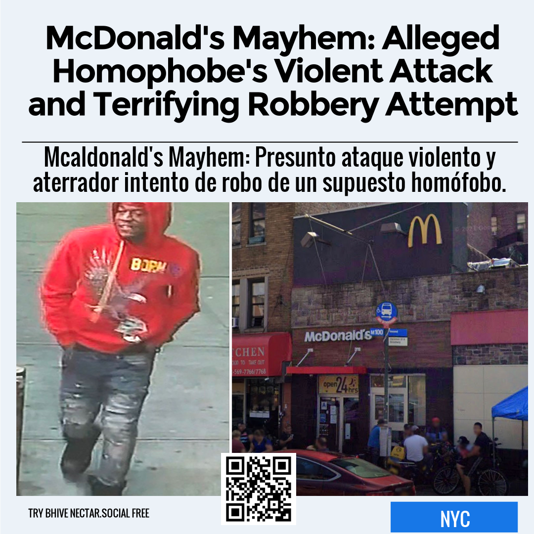 McDonald's Mayhem: Alleged Homophobe's Violent Attack and Terrifying Robbery Attempt