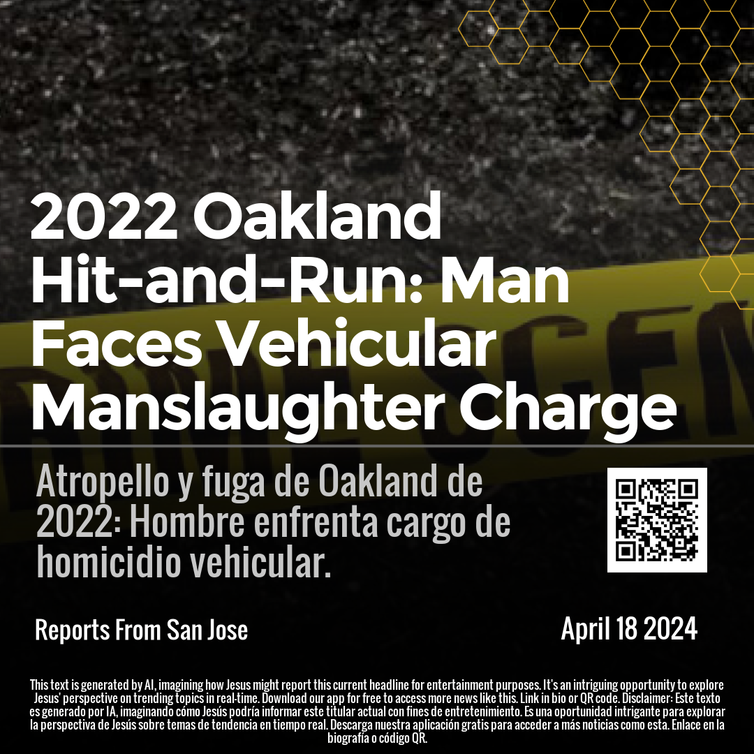 2022 Oakland Hit-and-Run: Man Faces Vehicular Manslaughter Charge