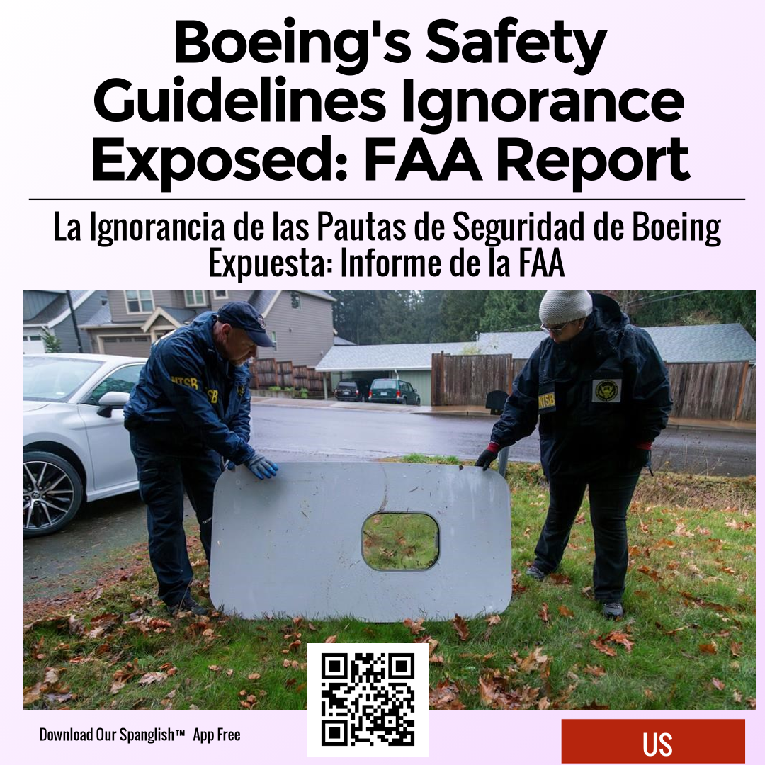 Boeing's Safety Guidelines Ignorance Exposed: FAA Report