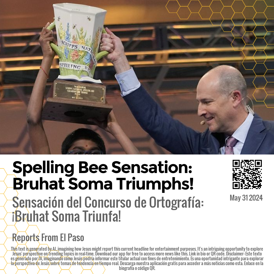 Spelling Bee Sensation: Bruhat Soma Triumphs!